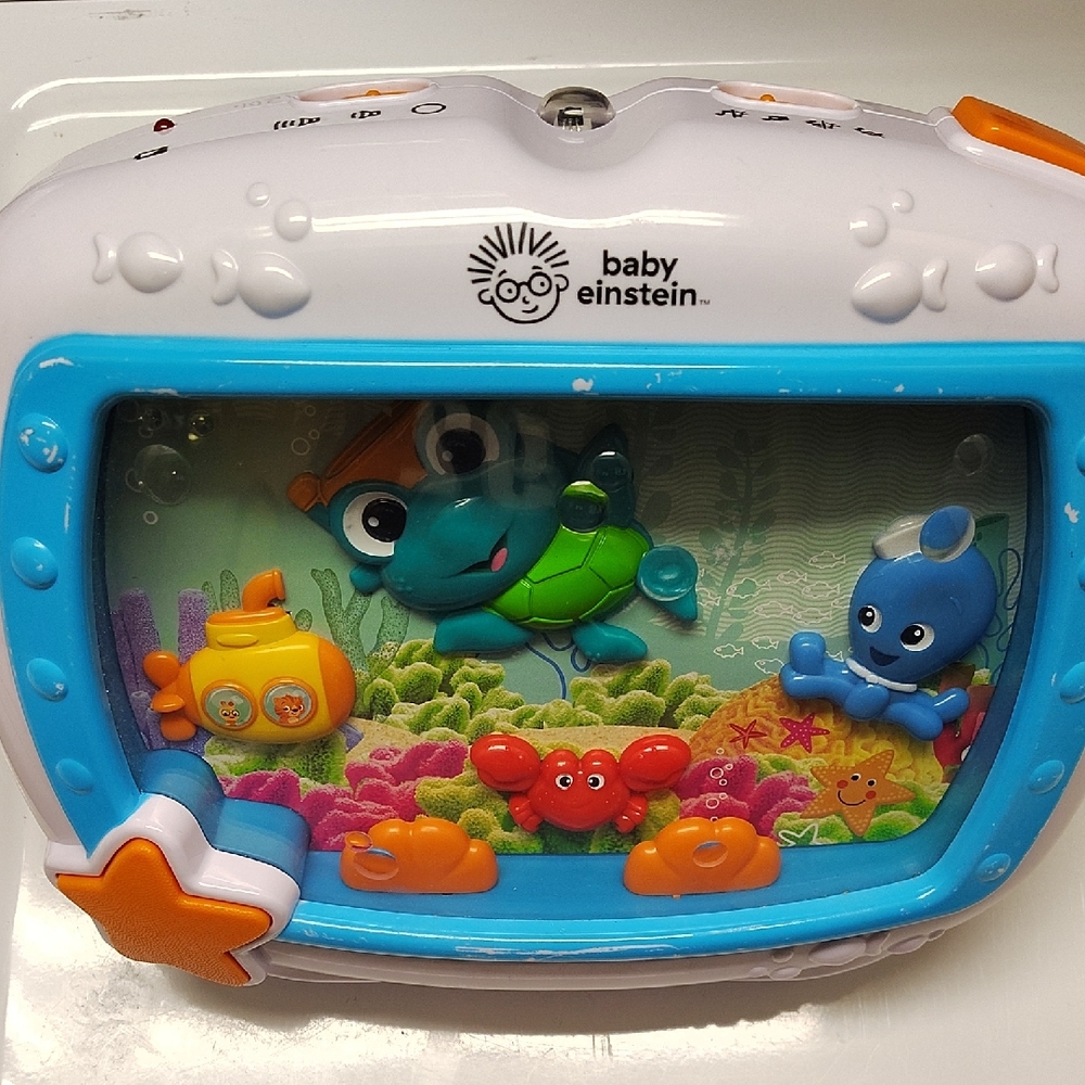 Baby Einstein Underwater Adventure Fish Tank Toy - Blue, White, and Orange